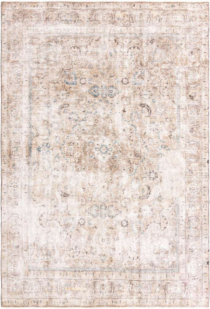 8' 3 x 12' Hand Knotted Ultra Vintage Persian Wool Rug