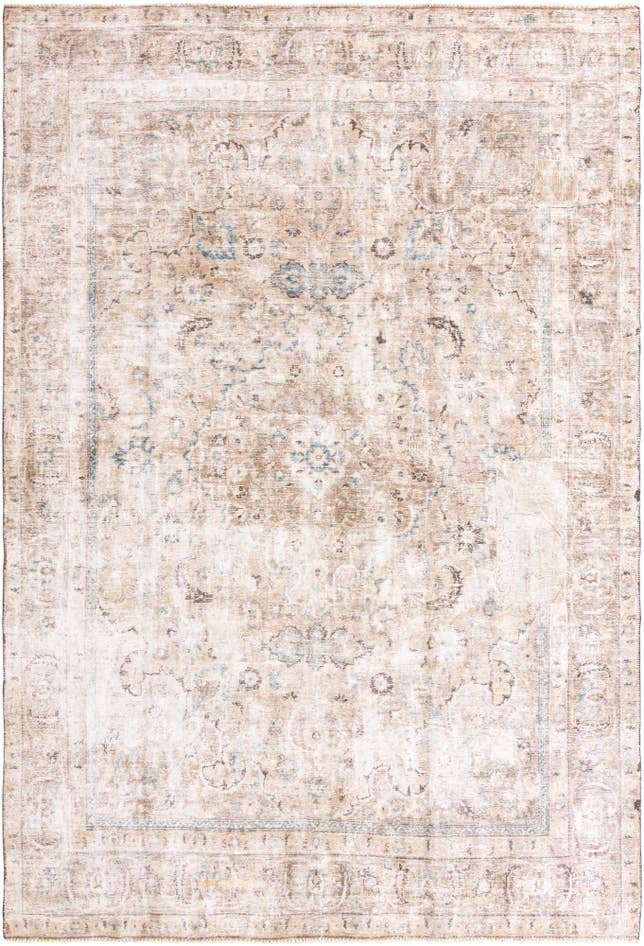 Detail image of 8' 3 x 12' Hand Knotted Ultra Vintage Persian Wool Rug