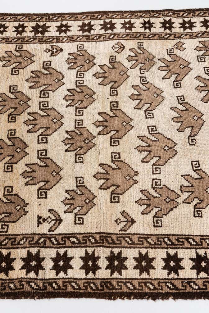 100cm x 150cm anudado a mano Ultra Vintage Alfombra Persa Lana