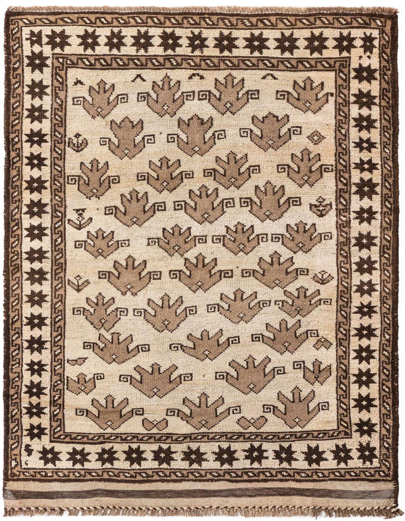 Primary image 3' 4 x 5'  Hand Knotted Ultra Vintage Persian Wool Rug