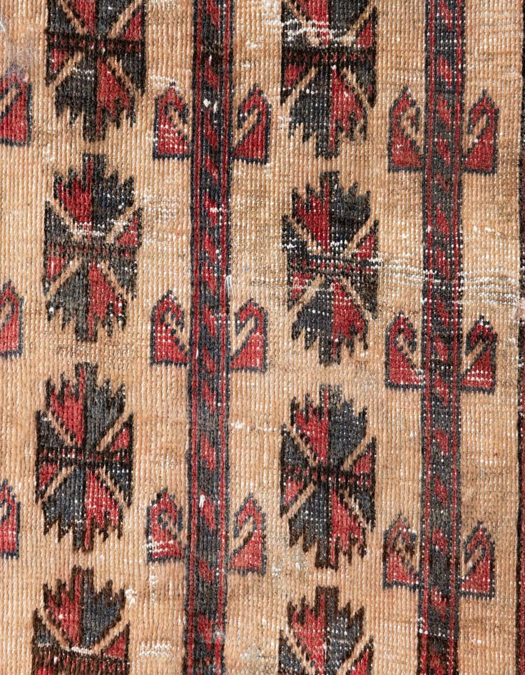 Detail image of 2' 5 x 4' 4  Hand Knotted Ultra Vintage Persian Wool Rug