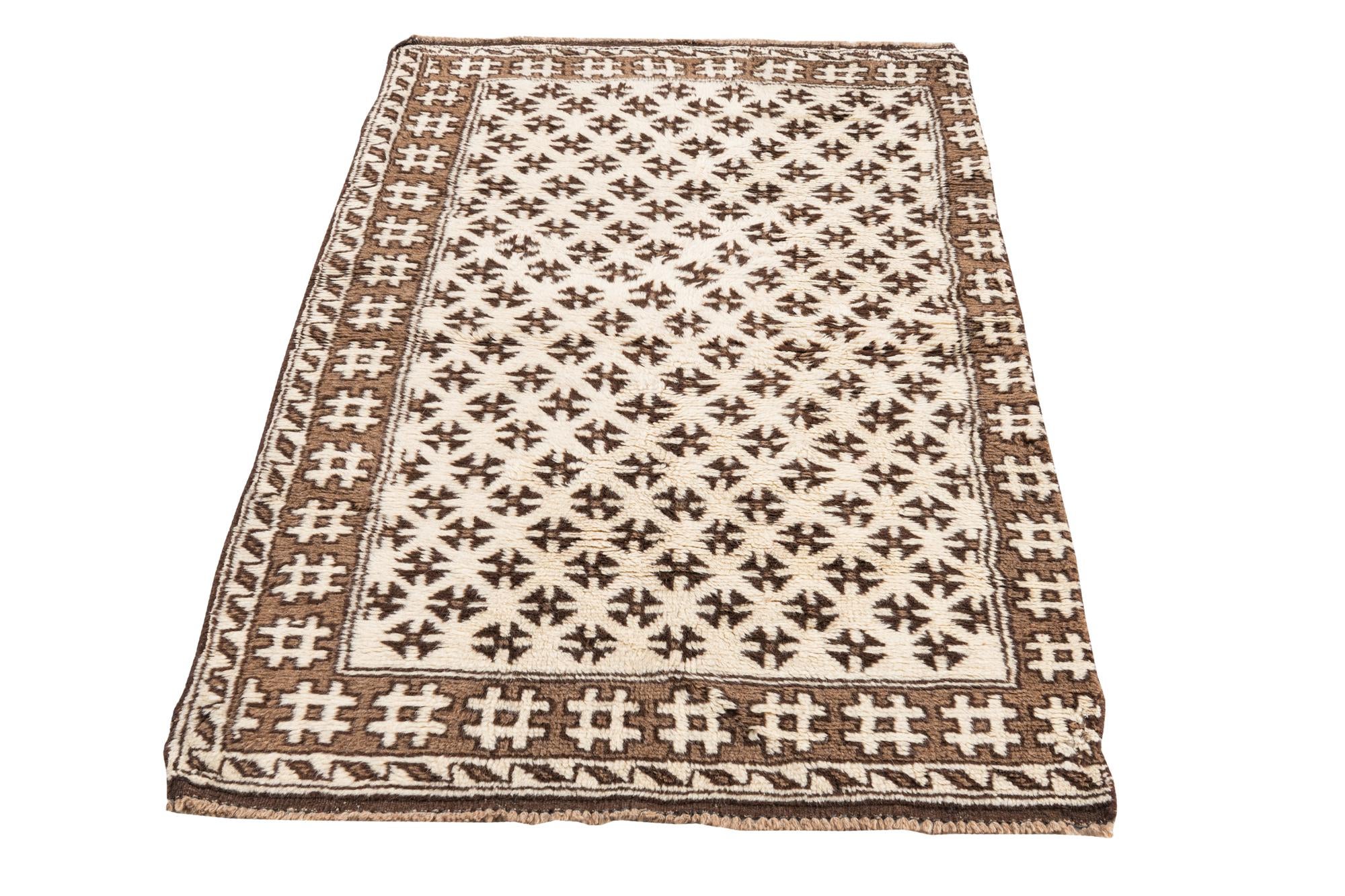 3' 3 x 4' 9 Hand Knotted Ultra Vintage Persian Wool Rug