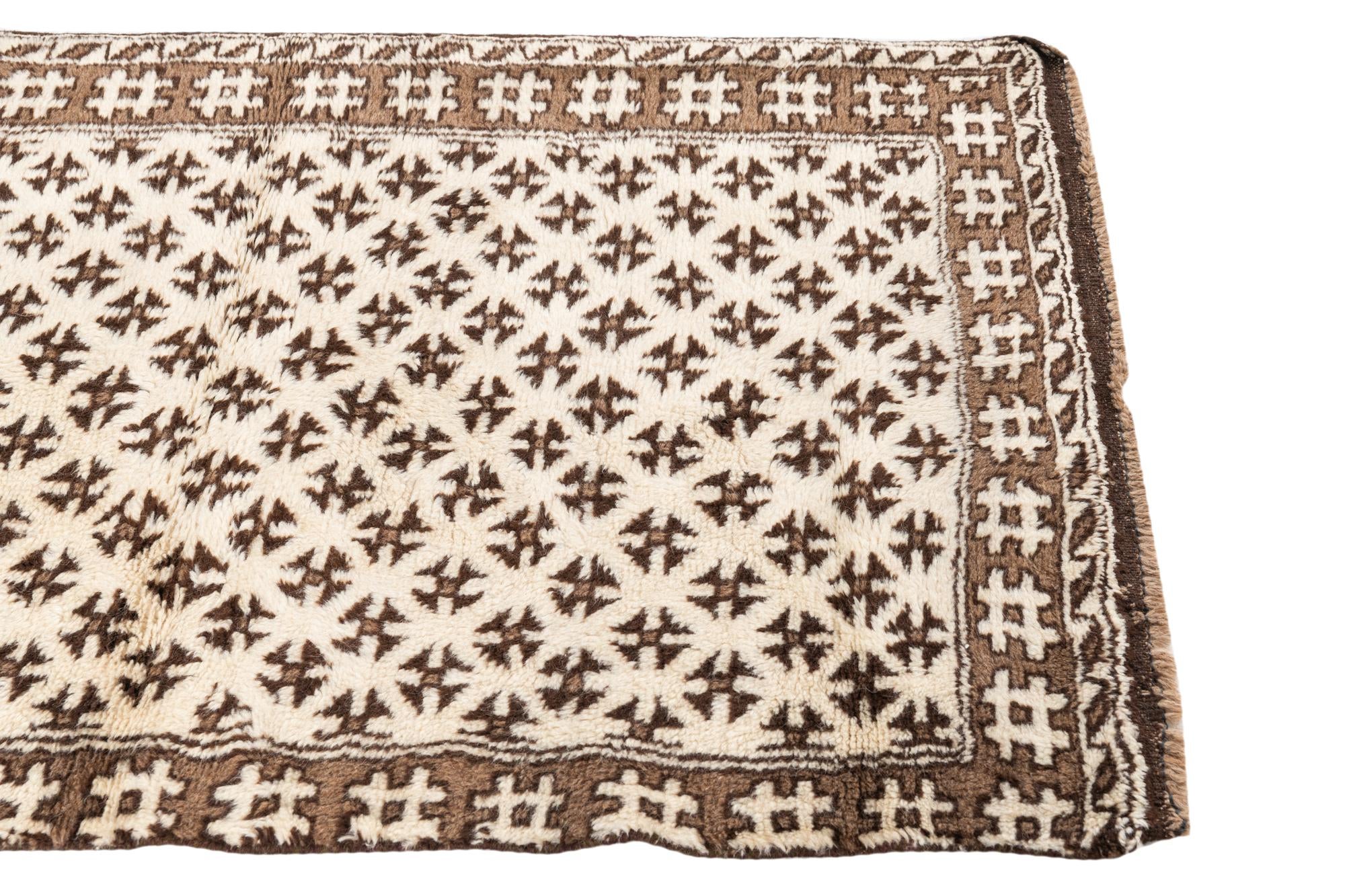 3' 3 x 4' 9 Hand Knotted Ultra Vintage Persian Wool Rug