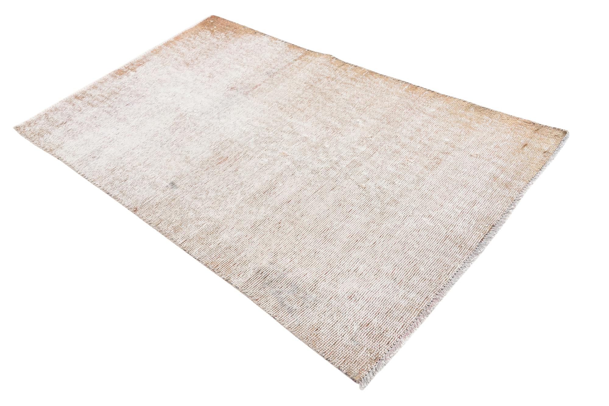 3' 7 x 6' Hand Knotted Ultra Vintage Persian Wool Rug