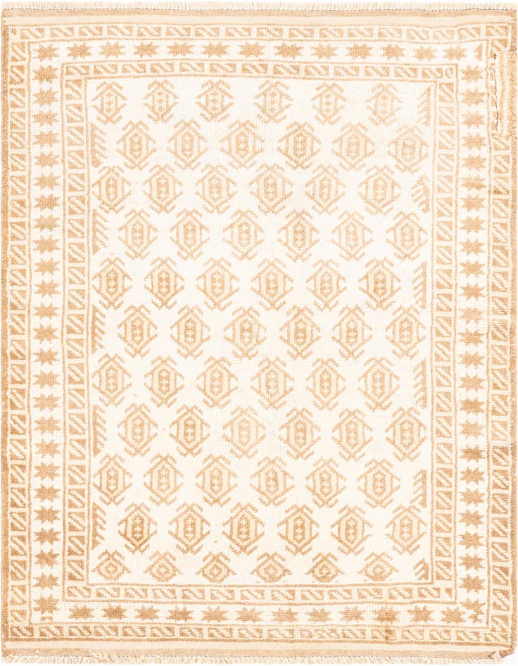 Detail image of 3' 3 x 5' Hand Knotted Ultra Vintage Persian Wool Rug