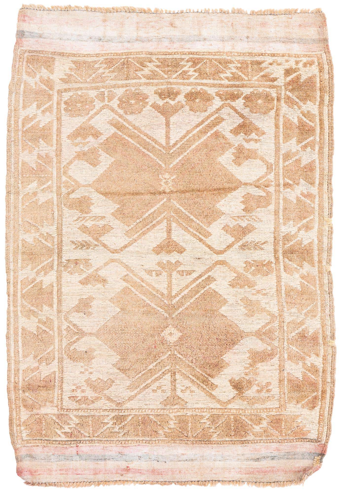 3' x 4' 2 Hand Knotted Ultra Vintage Persian Wool Rug