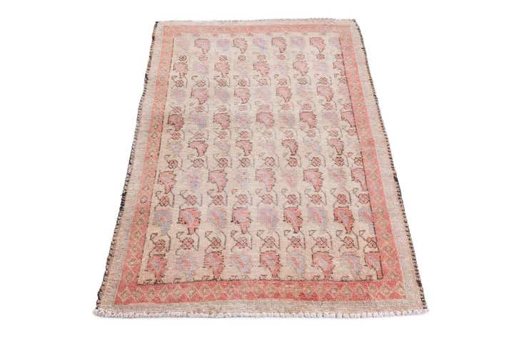 3' 1 x 4' 10 Hand Knotted Ultra Vintage Persian Wool Rug