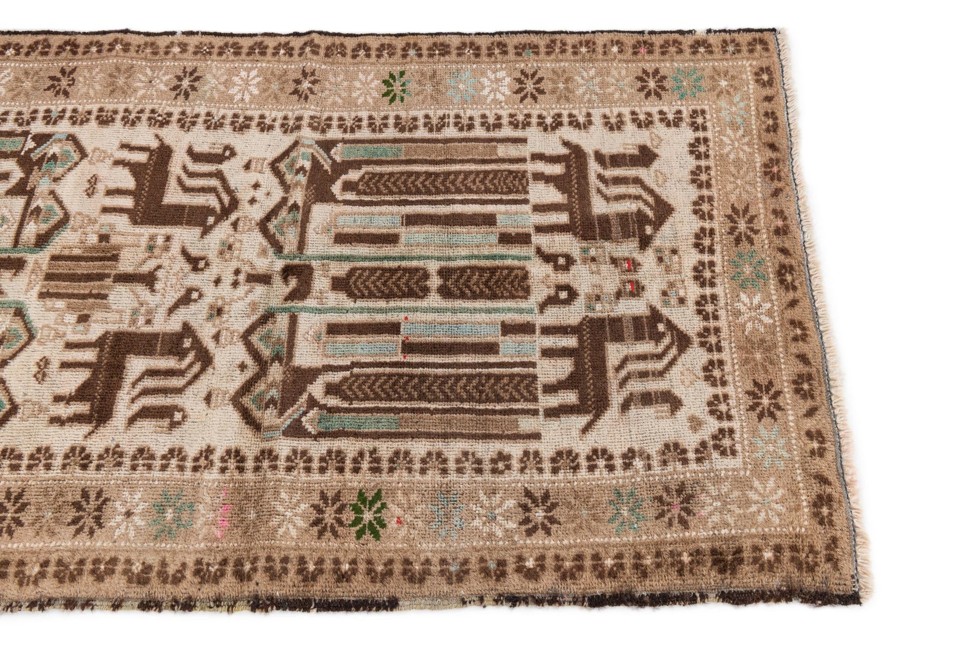 2' 7 x 4' 4 Hand Knotted Ultra Vintage Persian Wool Rug