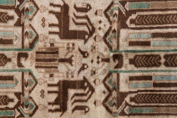 2' 7 x 4' 4 Hand Knotted Ultra Vintage Persian Wool Rug