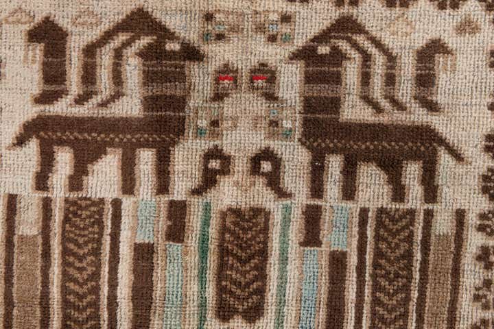 2' 7 x 4' 4 Hand Knotted Ultra Vintage Persian Wool Rug