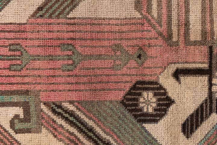 2' 10 x 4' 9 Hand Knotted Ultra Vintage Persian Wool Rug