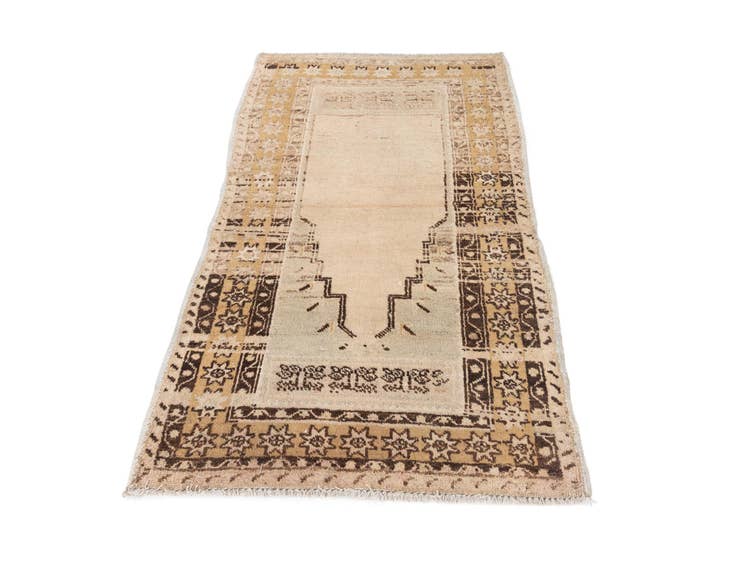 Detail image of 3' x 5' Hand Knotted Ultra Vintage Persian Wool Rug