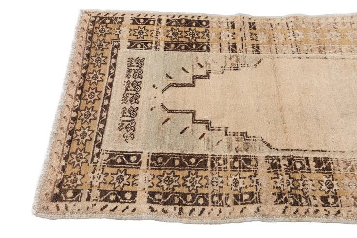 Detail image of 3' x 5' Hand Knotted Ultra Vintage Persian Wool Rug
