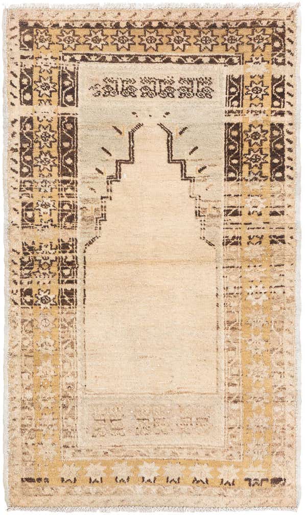 3' x 5' Hand Knotted Ultra Vintage Persian Wool Rug