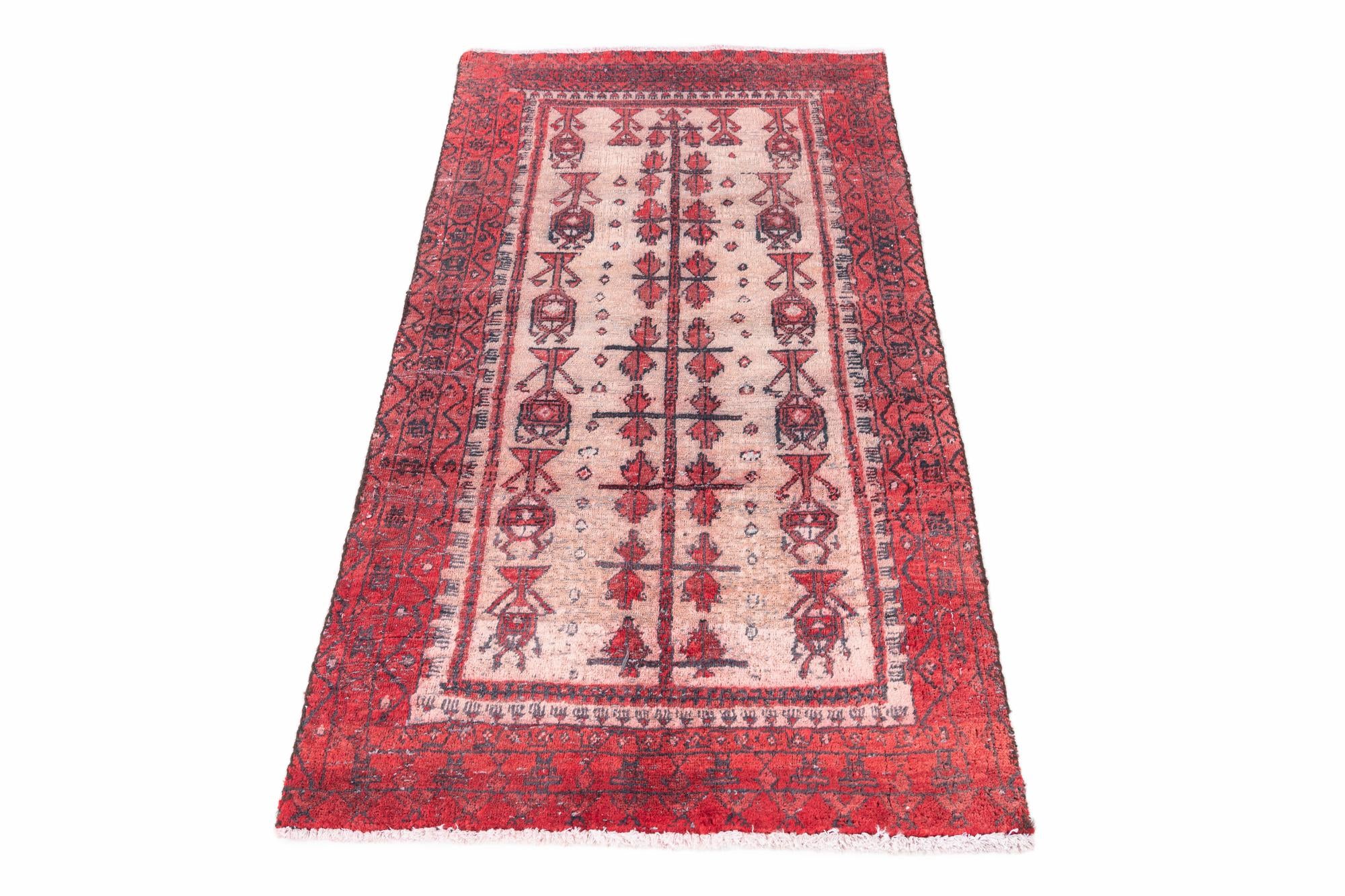 2' 9 x 5' 1 Hand Knotted Ultra Vintage Persian Wool Rug