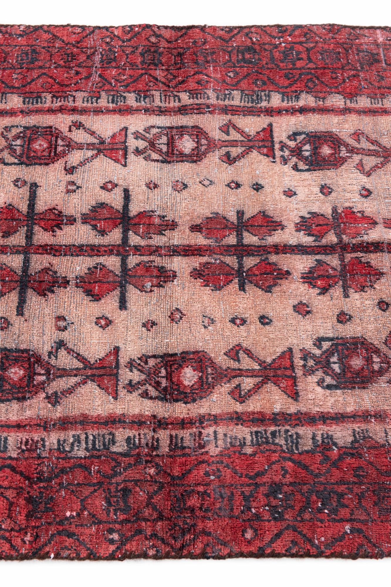 2' 9 x 5' 1 Hand Knotted Ultra Vintage Persian Wool Rug