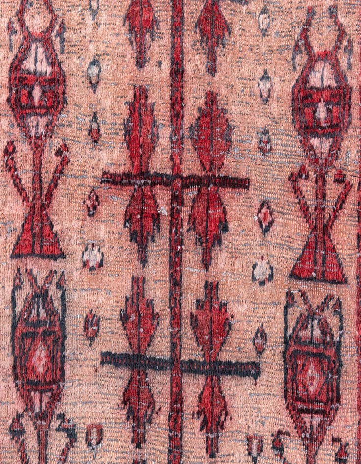 Detail image of 2' 9 x 5' 1  Hand Knotted Ultra Vintage Persian Wool Rug