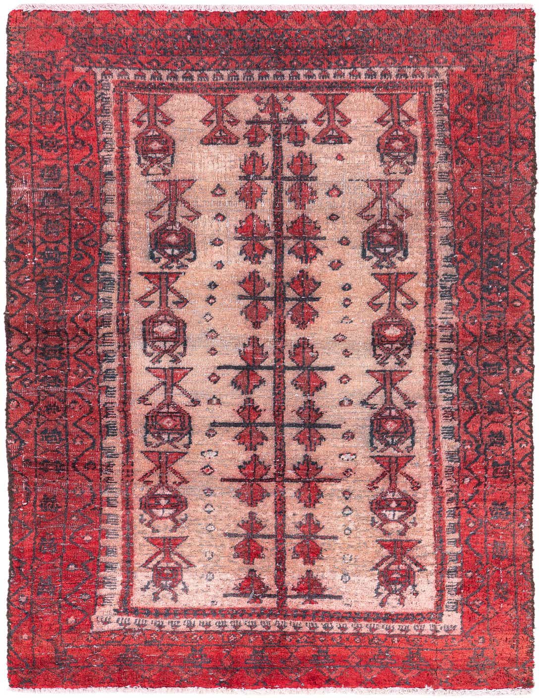 Primary image 2' 9 x 5' 1  Hand Knotted Ultra Vintage Persian Wool Rug