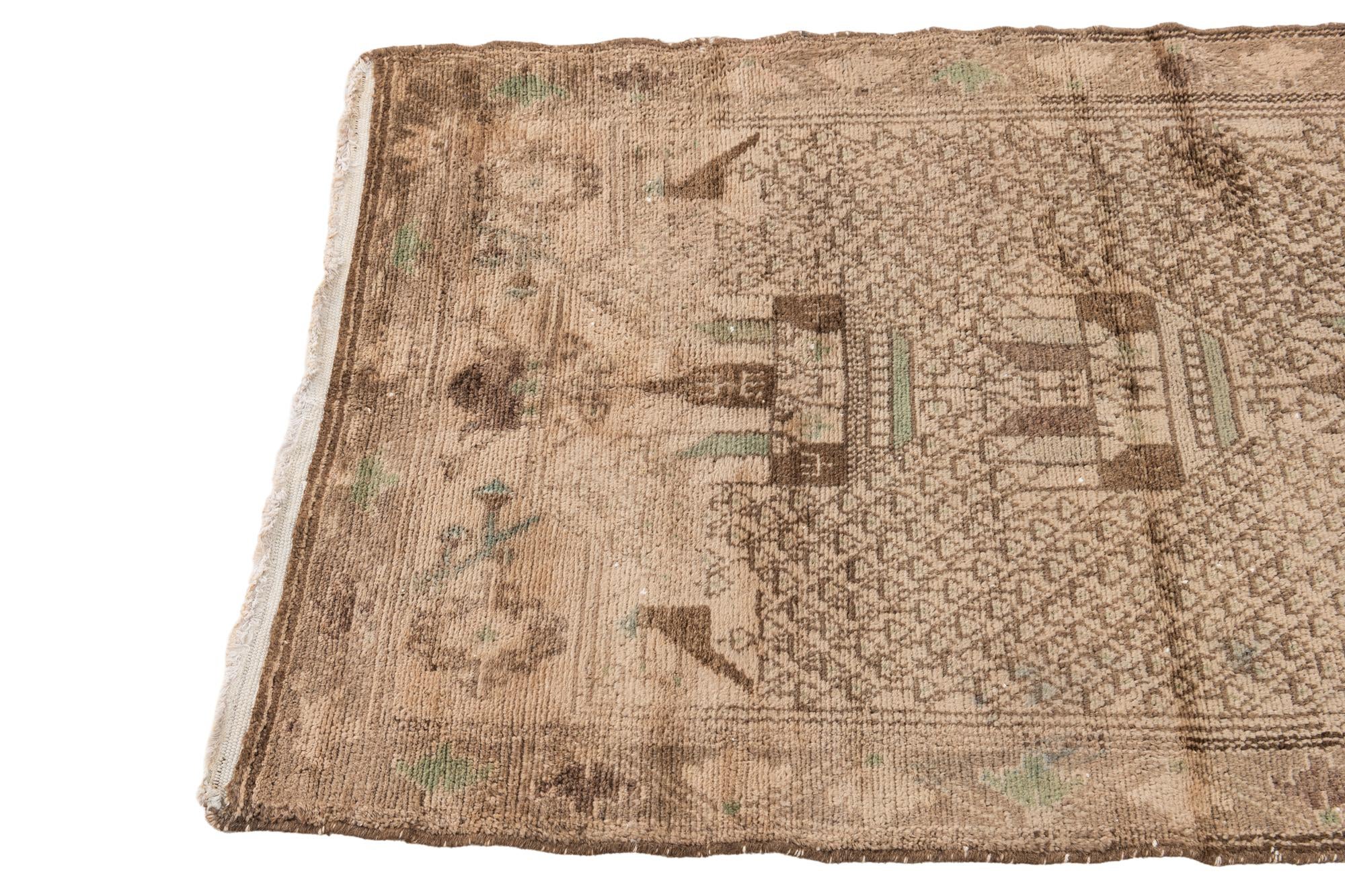 75cm x 125cm anudado a mano Ultra Vintage Alfombra Persa Lana