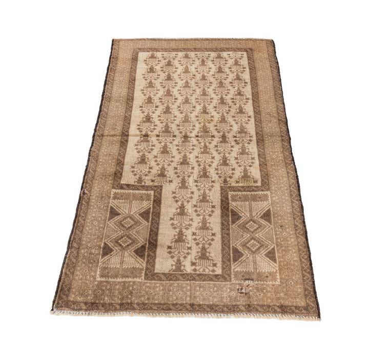 2' 8 x 4' 9 Hand Knotted Ultra Vintage Persian Wool Rug