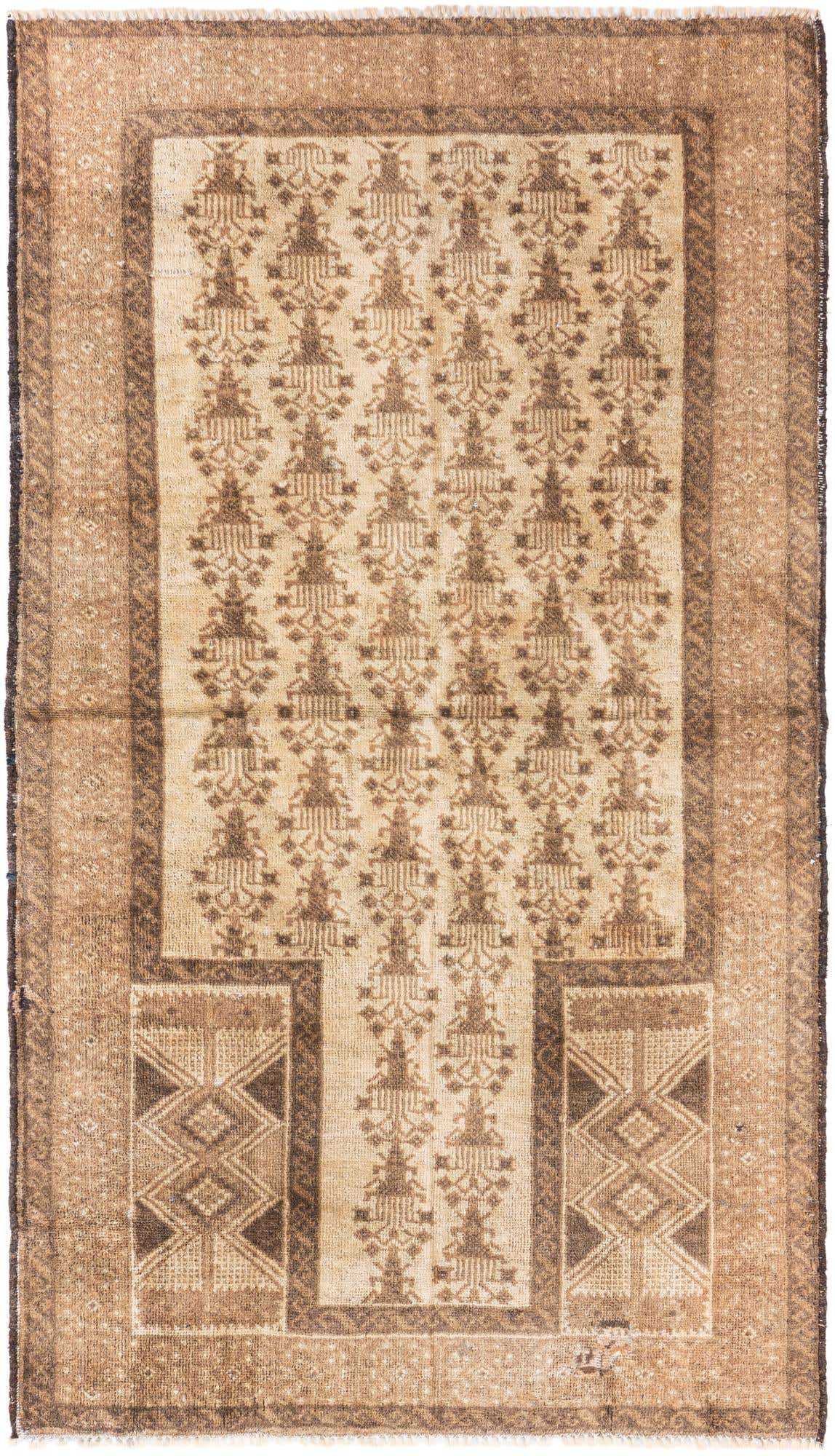 2' 8 x 4' 9 Hand Knotted Ultra Vintage Persian Wool Rug
