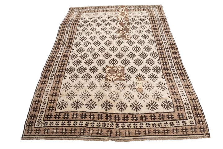 5' 8 x 7' 10 Hand Knotted Ultra Vintage Persian Wool Rug