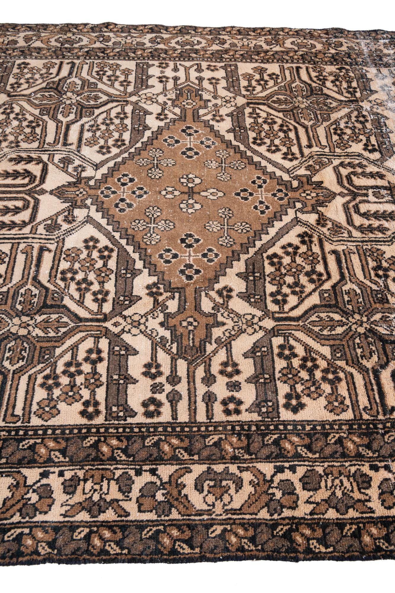 6' 6 x 9' 4 Hand Knotted Ultra Vintage Persian Wool Rug
