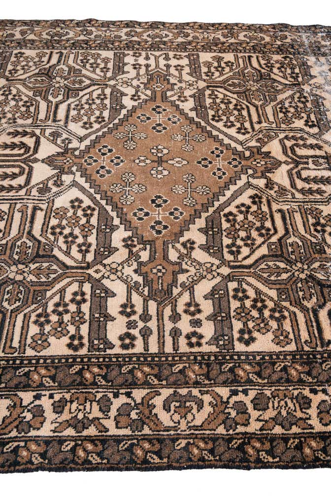 6' 6 x 9' 4 Hand Knotted Ultra Vintage Persian Wool Rug