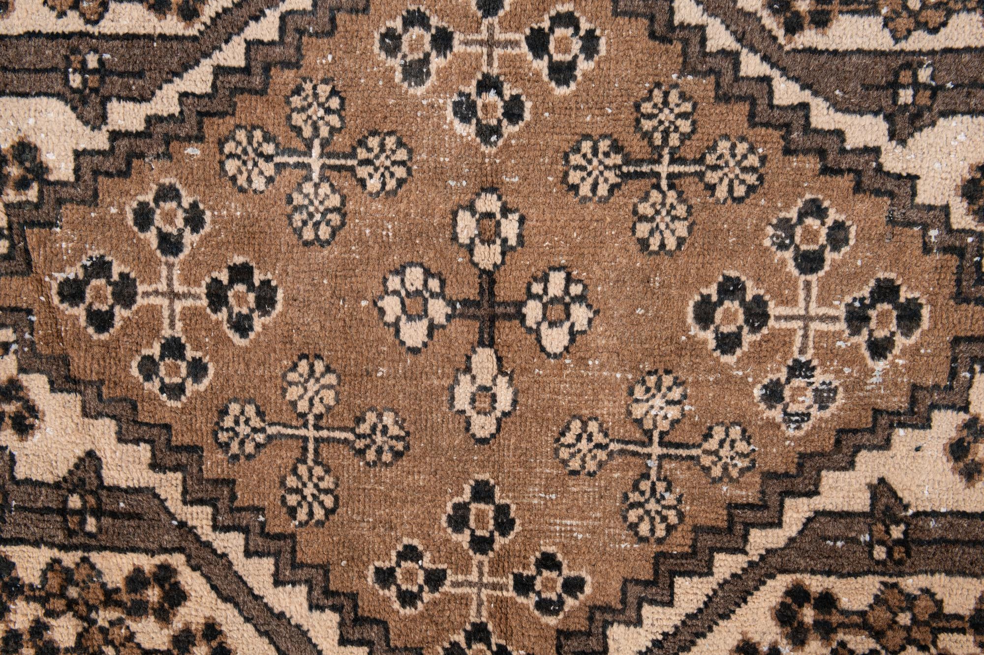 6' 6 x 9' 4 Hand Knotted Ultra Vintage Persian Wool Rug