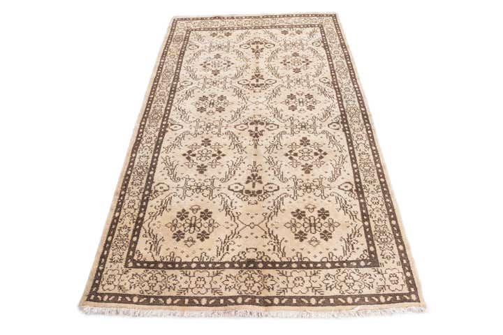 4' x 7' Hand Knotted Ultra Vintage Persian Wool Rug