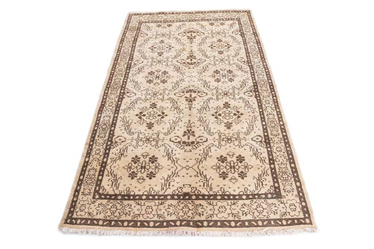 Detail image of 4' x 7' Hand Knotted Ultra Vintage Persian Wool Rug