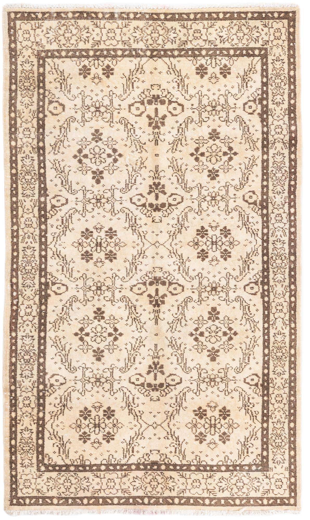 4' x 7' Hand Knotted Ultra Vintage Persian Wool Rug