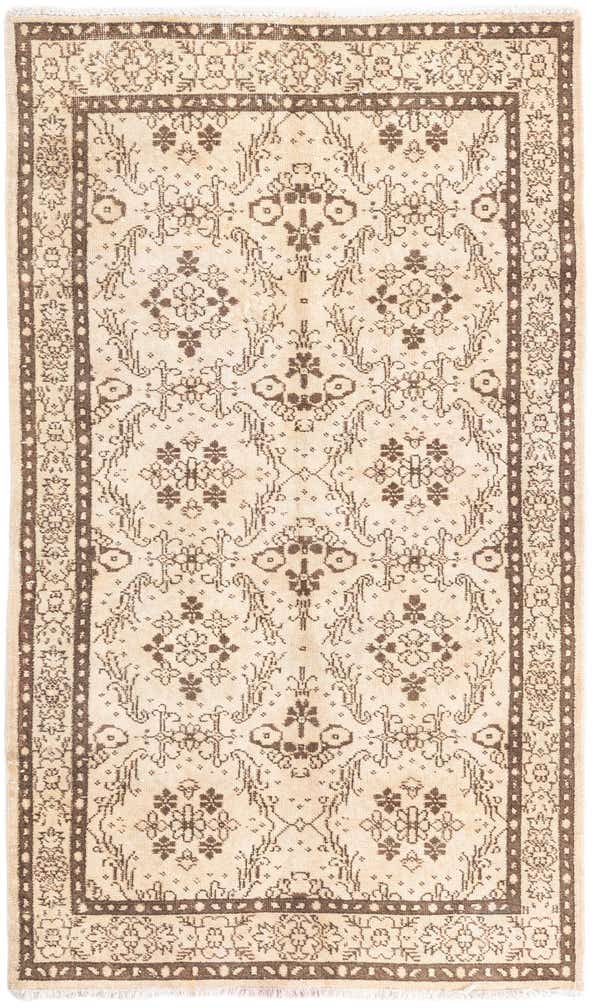 4' x 7' Hand Knotted Ultra Vintage Persian Wool Rug