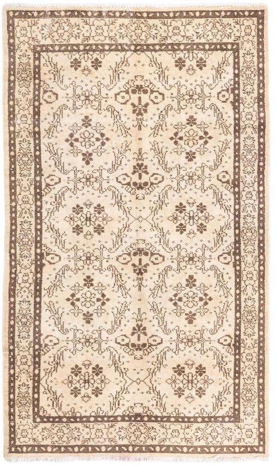 Detail image of 4' x 7' Hand Knotted Ultra Vintage Persian Wool Rug
