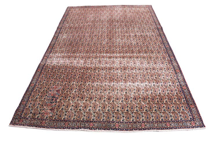 Detail image of 6' 9 x 9' 9 Hand Knotted Ultra Vintage Persian Wool Rug
