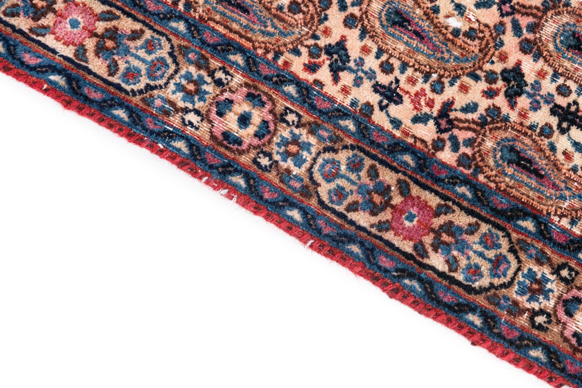 6' 9 x 9' 9 Hand Knotted Ultra Vintage Persian Wool Rug