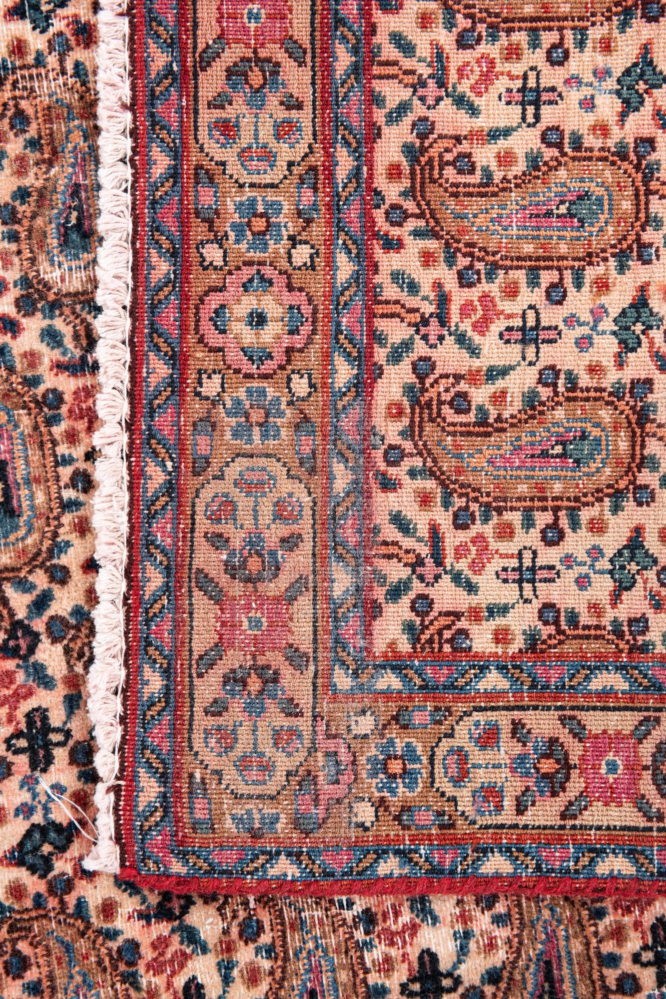 6' 9 x 9' 9 Hand Knotted Ultra Vintage Persian Wool Rug