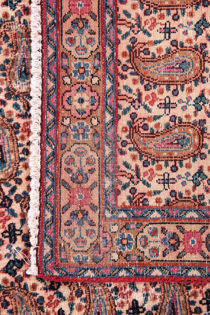 6' 9 x 9' 9 Hand Knotted Ultra Vintage Persian Wool Rug