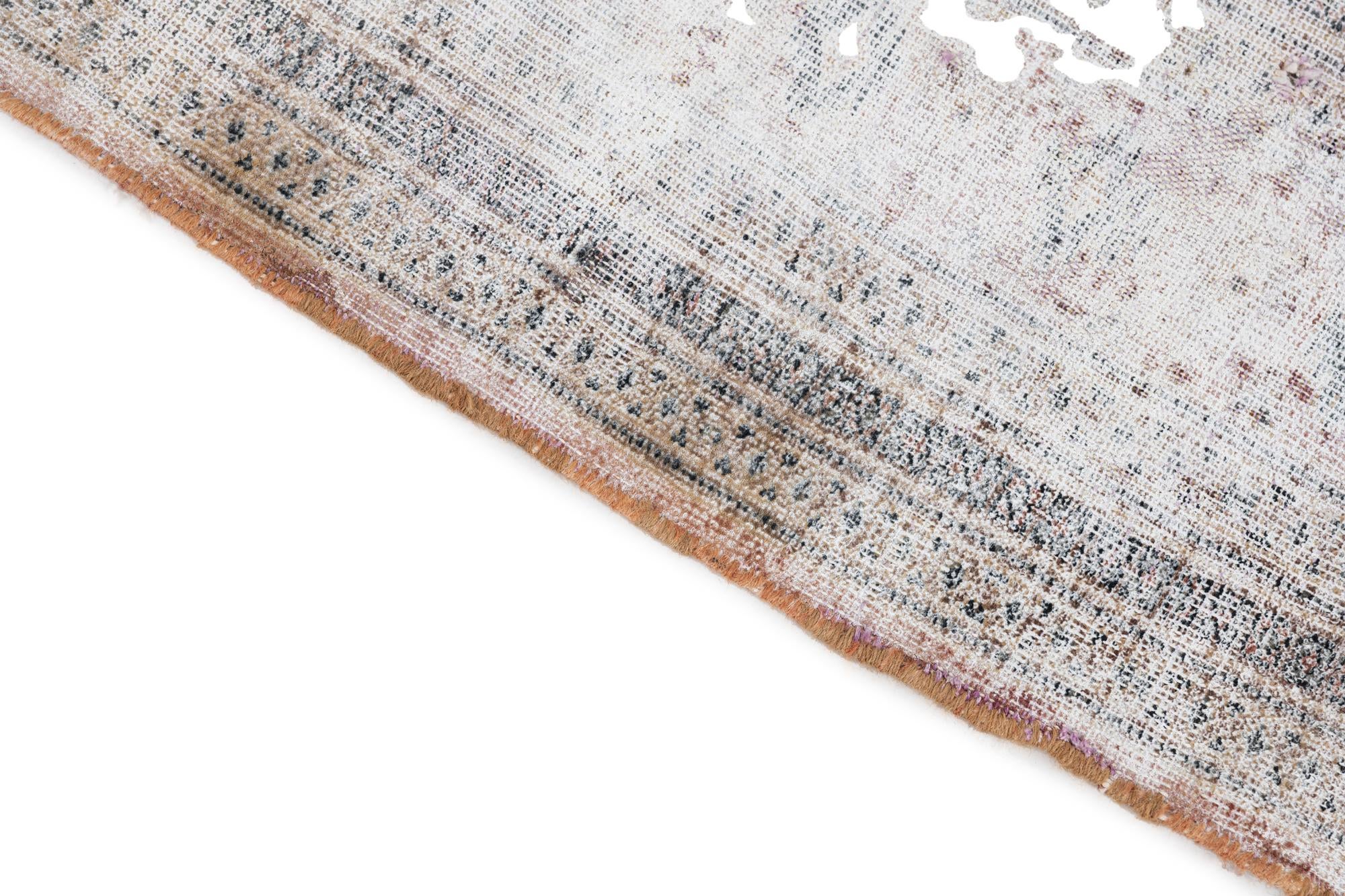 6' 2 x 9' 1 Hand Knotted Ultra Vintage Persian Wool Rug