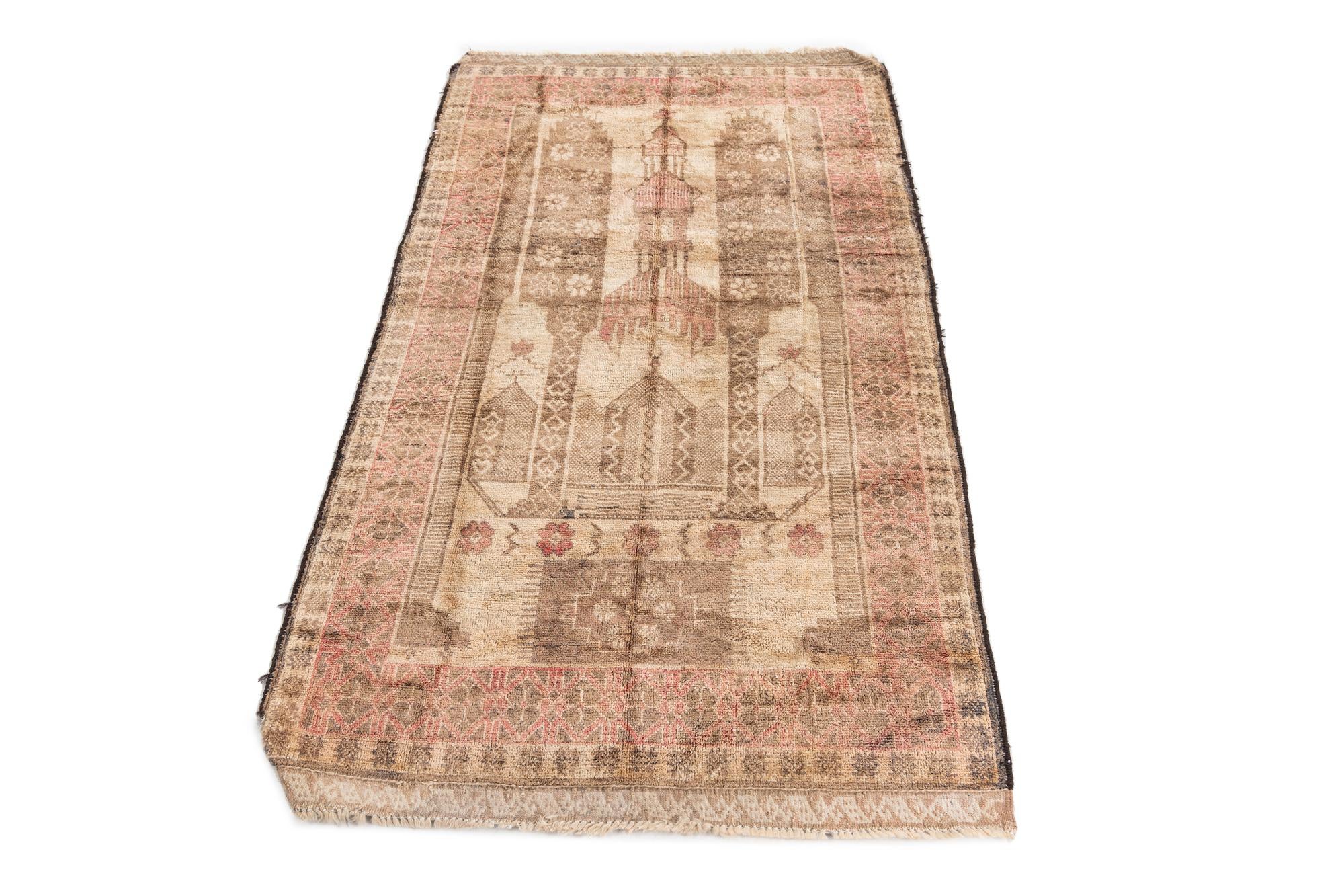 3' x 5' 3 Hand Knotted Ultra Vintage Persian Wool Rug