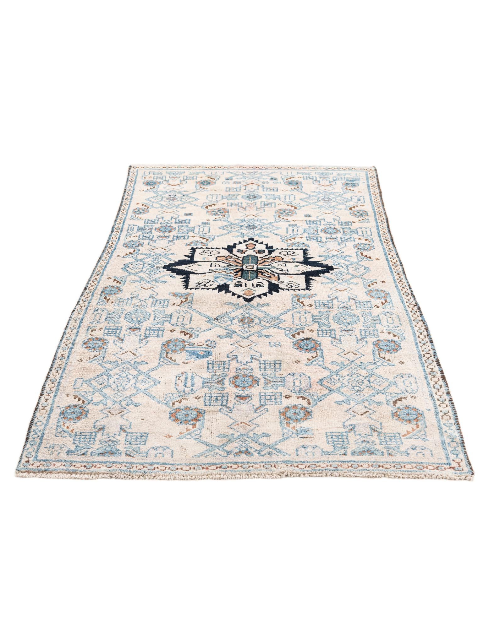 3' 2 x 5' 8 Hand Knotted Ultra Vintage Persian Wool Rug