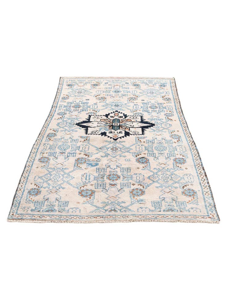 Detail image of 3' 2 x 5' 8 Hand Knotted Ultra Vintage Persian Wool Rug