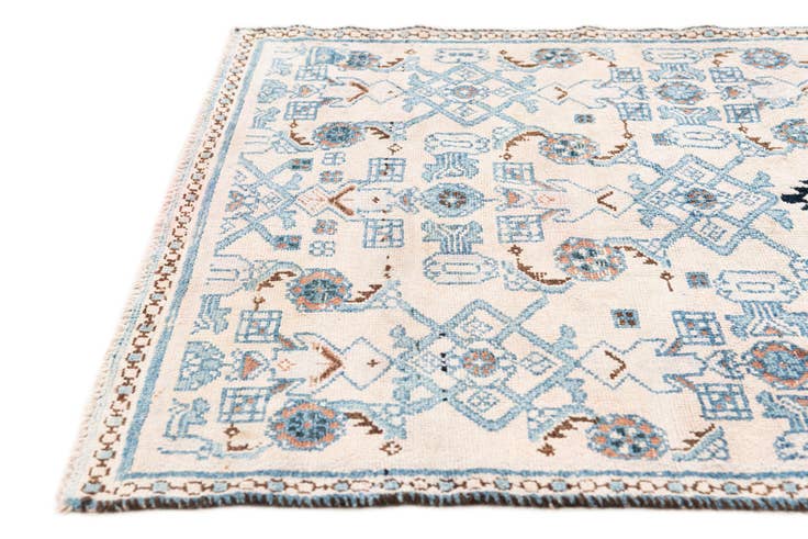 Detail image of 3' 2 x 5' 8 Hand Knotted Ultra Vintage Persian Wool Rug