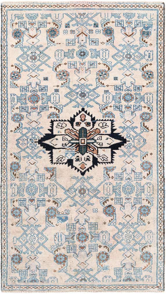 3' 2 x 5' 8 Hand Knotted Ultra Vintage Persian Wool Rug