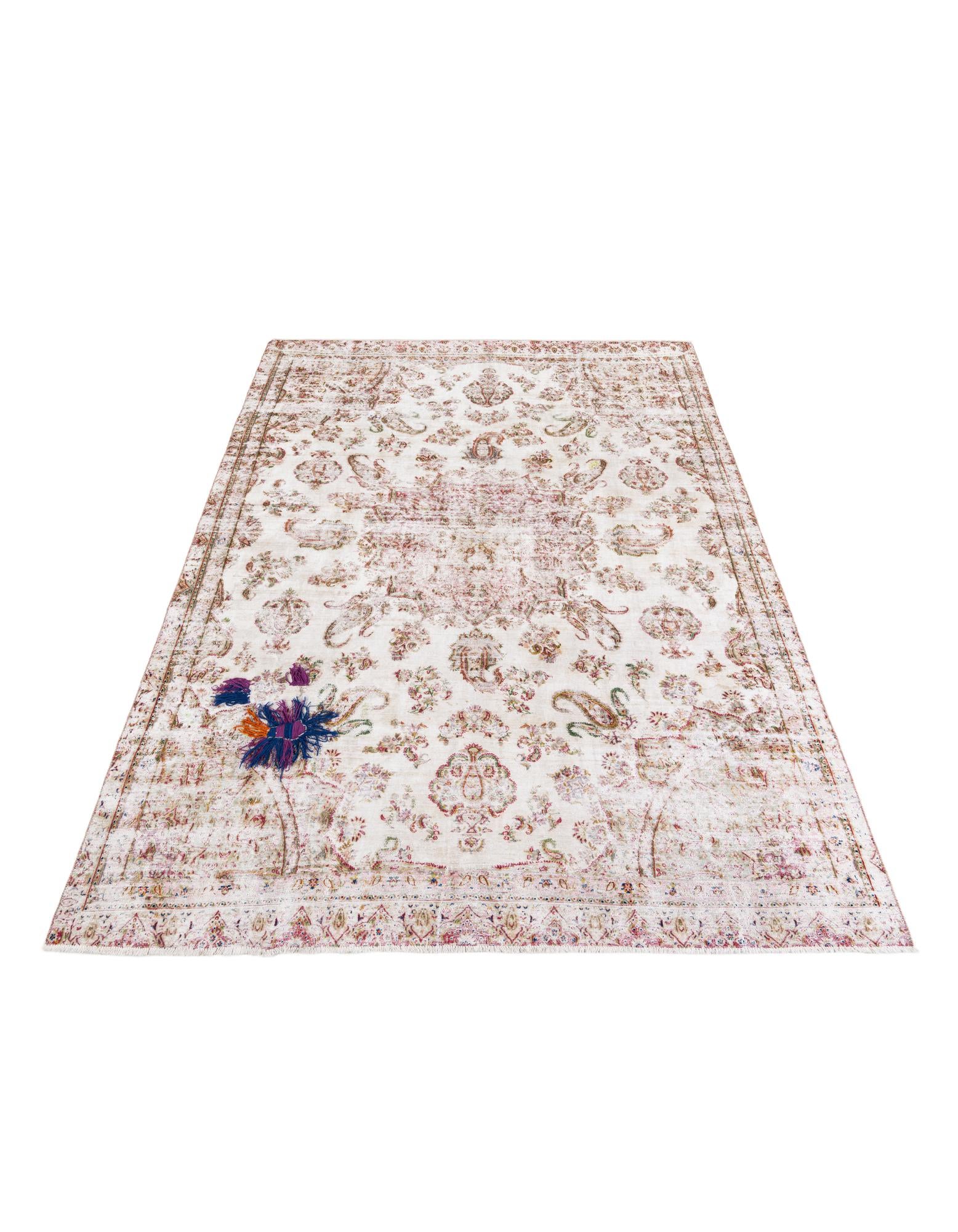 7' 6 x 11' 1 Hand Knotted Ultra Vintage Persian Wool Rug