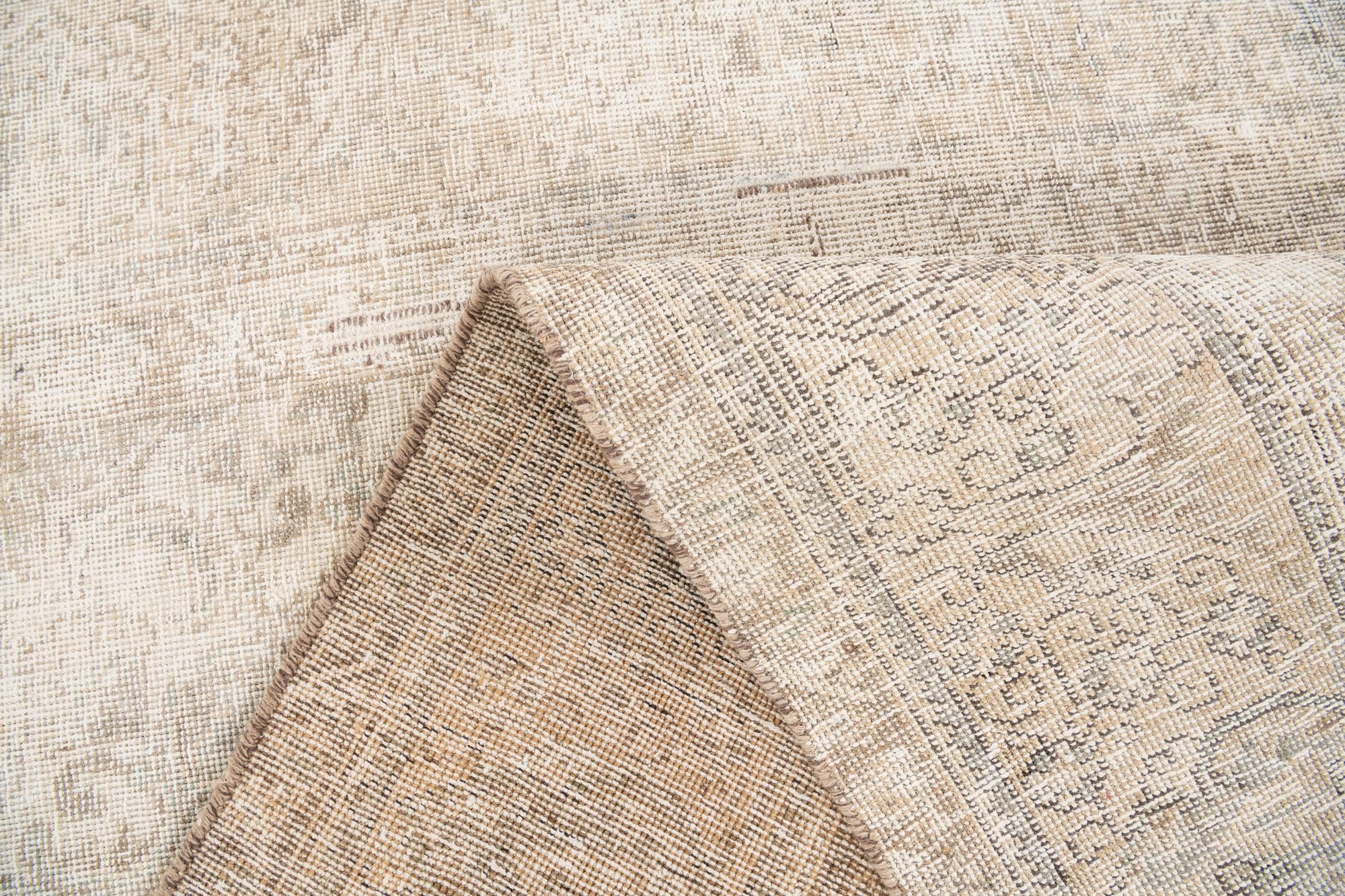 6' 3 x 9' 4 Hand Knotted Ultra Vintage Persian Wool Rug