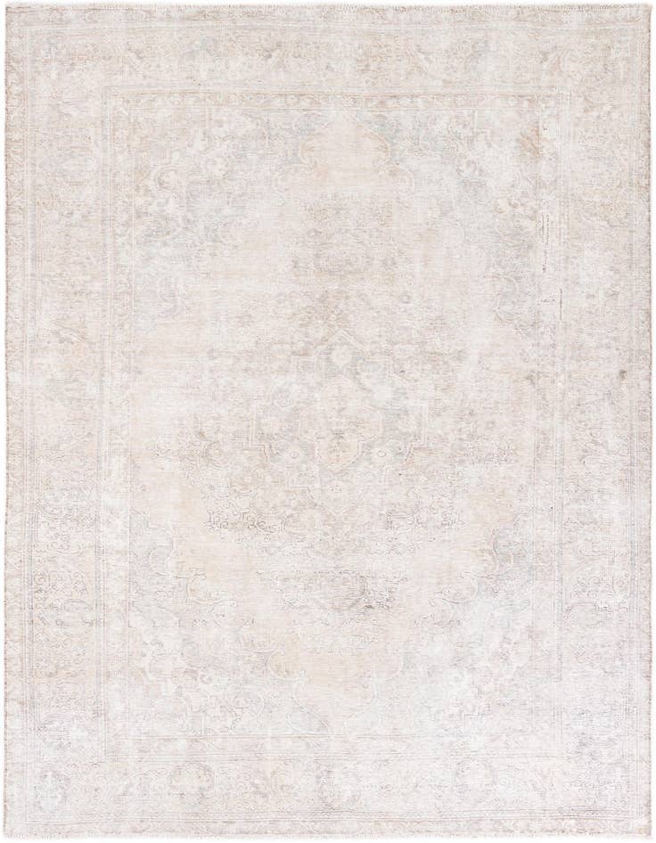 Detail image of 6' 3 x 9' 4 Hand Knotted Ultra Vintage Persian Wool Rug