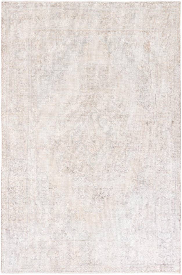 Detail image of 6' 3 x 9' 4 Hand Knotted Ultra Vintage Persian Wool Rug