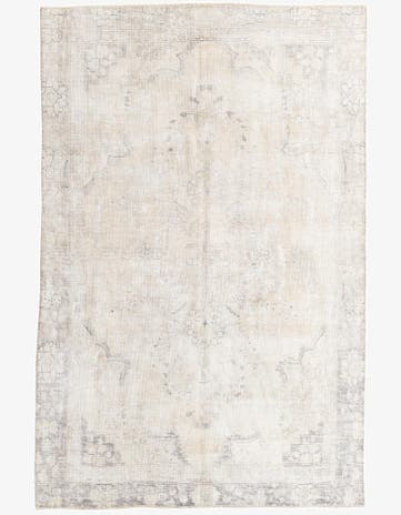 5' 10 x 9' Hand Knotted Ultra Vintage Persian Wool Rug