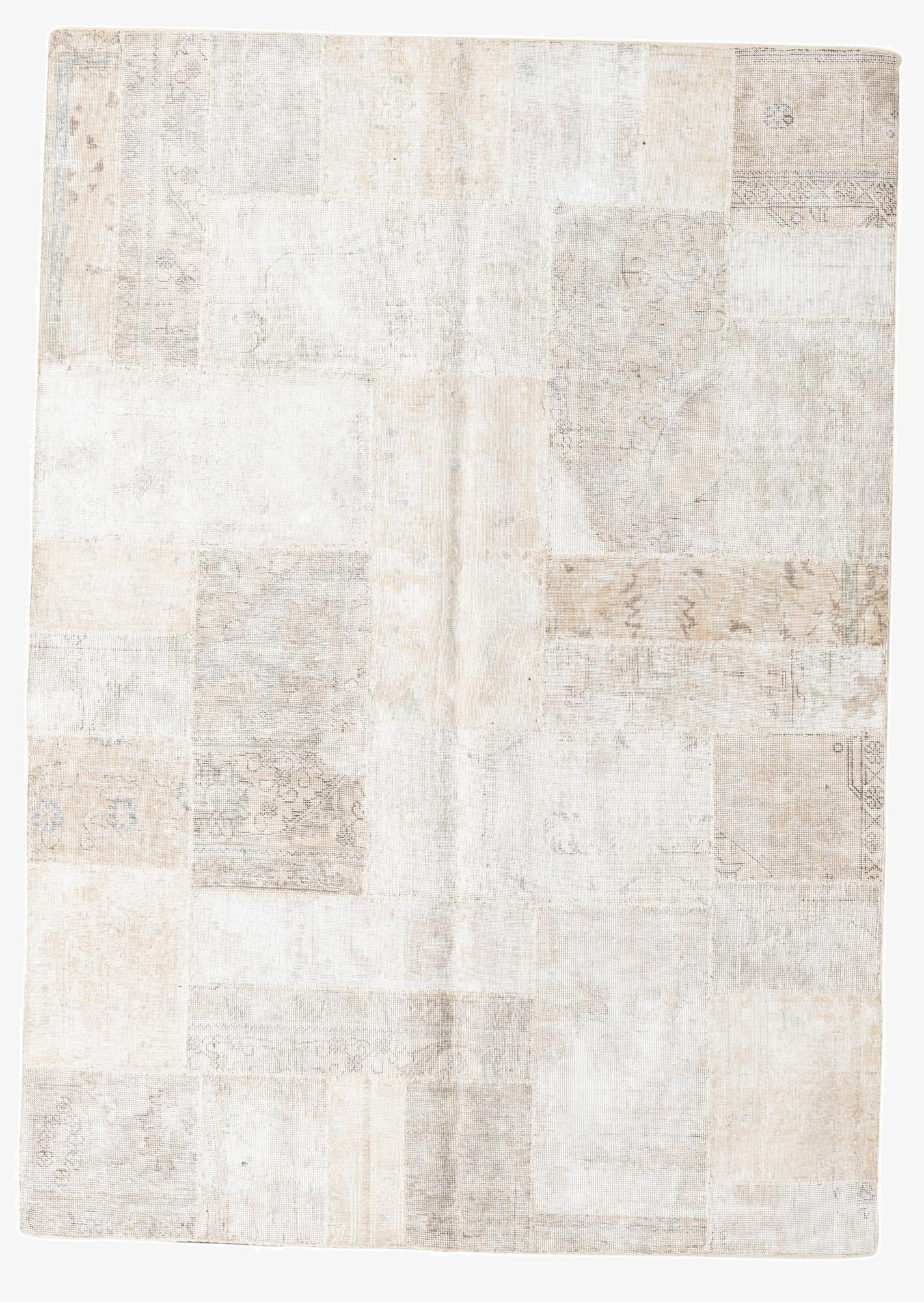 5' 8 x 8'  Hand Knotted Ultra Vintage Persian Wool Rug